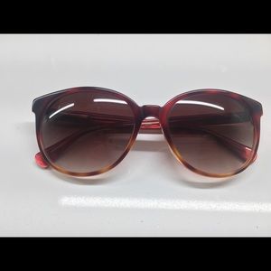 Coach Burgundy Tortoise Sunglasses